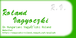 roland vagyoczki business card